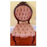 Victorian Carved & Tufted Chair