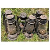 6 Vintage Lanterns 12"