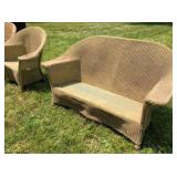 4 Pc Vintage Wicker Set