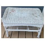 Wicker Table 17 x 26 x 16