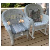 Wicker Chair & Rocker 38 x 29 x 20