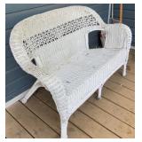 Wicker Settee 31 x 50 x 20