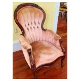 Victorian Tufted Back Parlor Chair