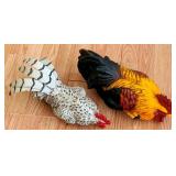 2 Chicken Figures 7"