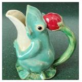 Frog Pitcher 8" signed