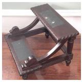 Mahogany Carved Bed Steps 15 x 20 x 17