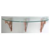 Glass Top Wall Shelf 16 x 45 x 16