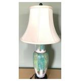 Porcelain Painted Table Lamp 32"