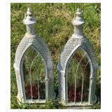 2 Hanging Lanterns 24" Tall