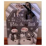 Snowman Sign 19.5 x 12