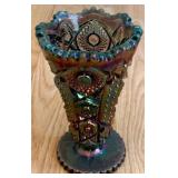 Imperial Carnival Glass Vase 6"