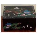 Oriental Jewelry Box 5 x 8.5 x 6