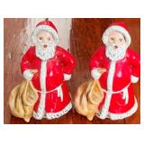 2 Goebel Santa Figurines 4"