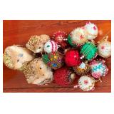 Group Vintage Christmas Ornaments