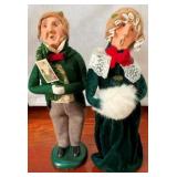 2 Byer Caroler Figurines 13"