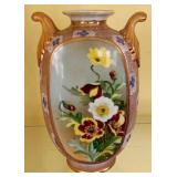 Nippon Painted Vase 9"