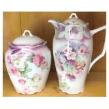 German Biscuit Jar & Chocolate Pot