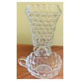 Fostoria American Vase & Nappy