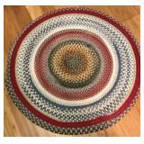 Vintage Round Braided Rug 36