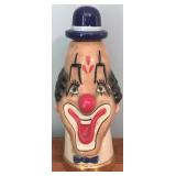 Clown Bottle Decanter 12" Tall
