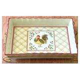 Rooster Dish on Stand 3 x 17 x 10