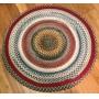 Vintage Round Braided Rug 36"