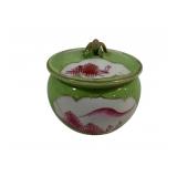 Oriental Jar w/ Lid 2.5" Tall