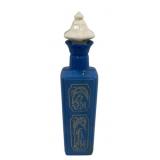 Vintage Jim Beam Cameo Blue Decanter