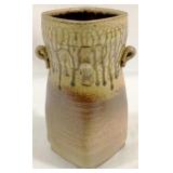 Art Pottery Vase - Signed "DF" - 9"