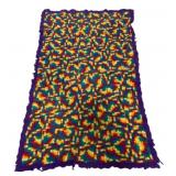 Vintage Afghan Blanket 31 x 53