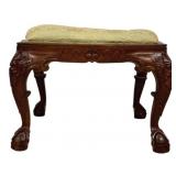 Chippendale Mahogany Framed Stool