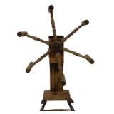 Antique Primitive Wooden Wool Yarn Skein Winder