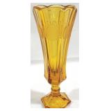 Fostoria Coin Amber Vase - 8" Tall