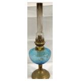 Vintage Oil Lamp - 18" Tall