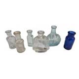 Group of 6 Vintage Small Bottles 3" Tallest