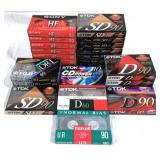 Lot of 25 Blank Cassette Tapes - New & Sealed