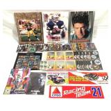 Lot of Sports Cards, Stamps, & More