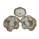 Nippon & Ruffled Porcelain Bowls