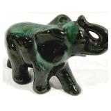 Art Pottery Elephant - 5" x 7" x 3"