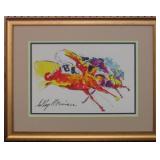 HORSERACING GICLEE BY LEROY NEIMAN