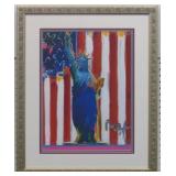 LIBERTY AND FLAG GICLEE BY PETER MAX