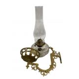 Metal Wall Mount Oil Lamp 14.5"
