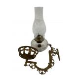 Metal Wall Mount Oil Lamp 13"