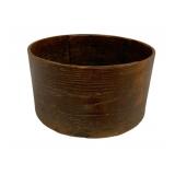 Round Wood Container 7 x 12