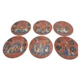 6 Haviland Limoges Cabinet Plates 10"