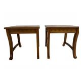 Pair of Tables, stain loss 24 x 24 x 24