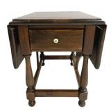 Drop Side 1 Drawer End Table