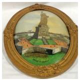 Reverse Painted Bubble Glass  - 23" x 18"