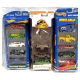 3 Hot Wheels/Matchbox 5 Packs - New