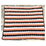 Vintage Afghan Blanket - 34" x 32"